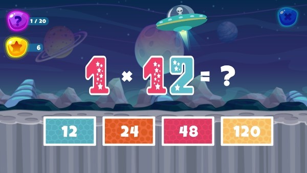 有趣的太空数学游戏(fun space maths)