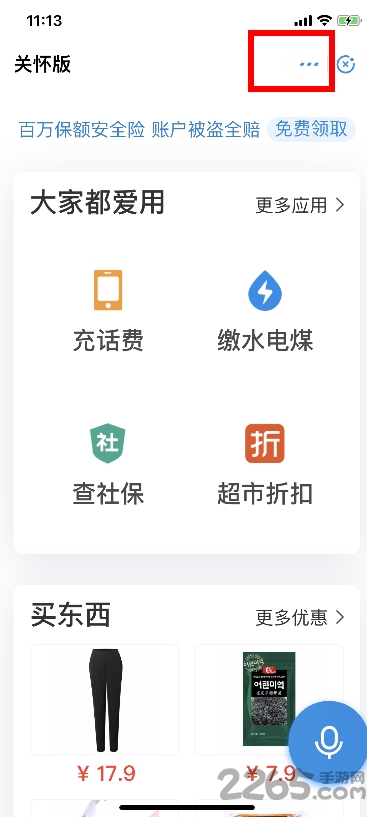 支付宝关怀版