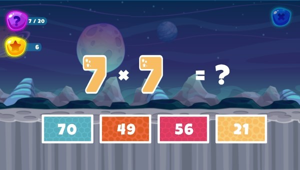 有趣的太空数学游戏(fun space maths)