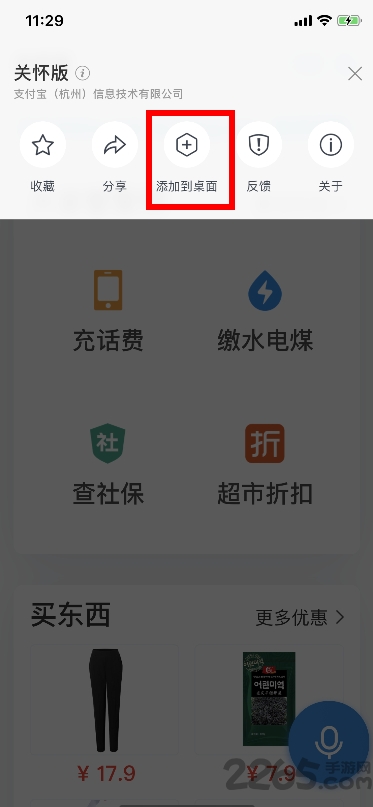 支付宝关怀版