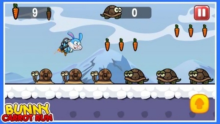 兔子胡萝卜跑游戏(bunny carrot run)