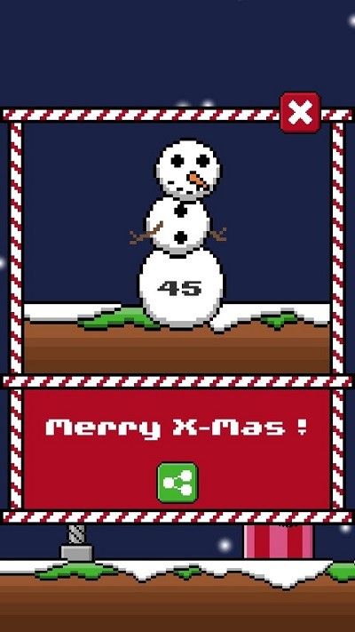 像素小雪人游戏