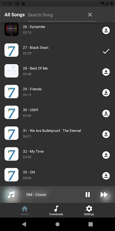 btssongz app