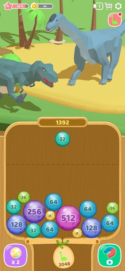 恐龙2048合成侏罗纪世界