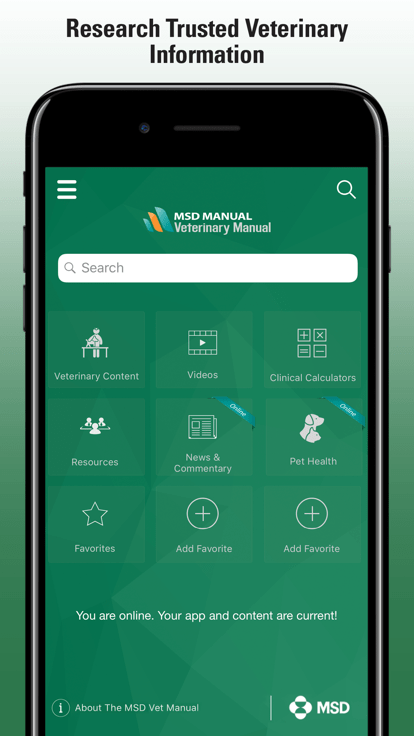 默沙东诊疗手册兽医版app