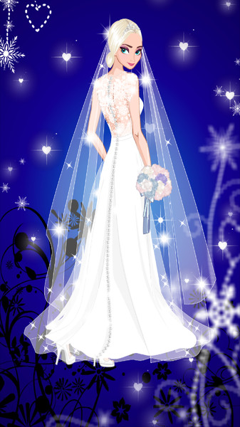 冰雪女王的婚礼化妆游戏