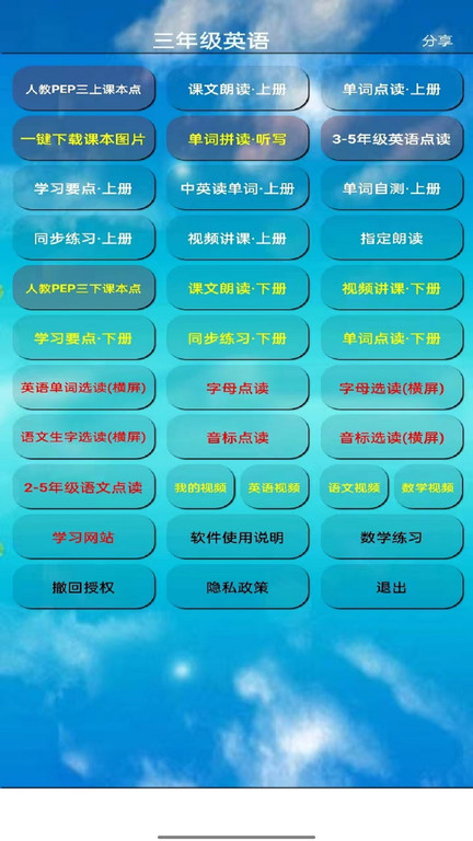 pep小学三年级英语上册电子课本(改名PEP三年级英语上册)