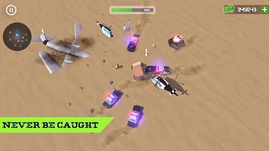 道奇警察躲避车游戏(dodge police dodging car game)