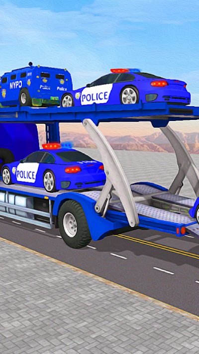 警察运输卡车3d手机游戏