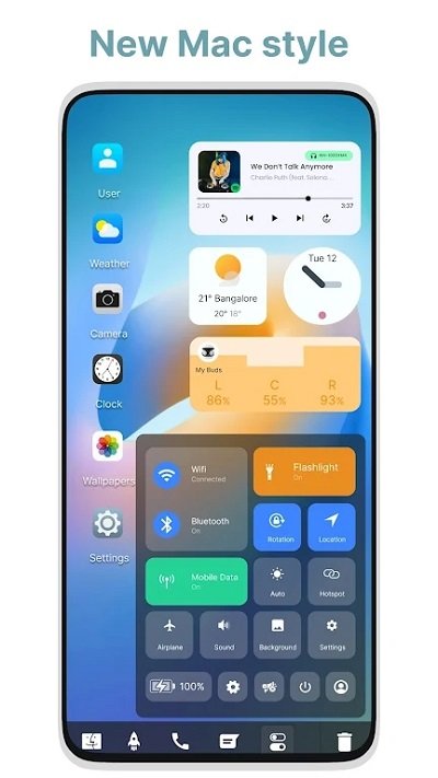 安卓仿mac启动器(launcher for mac os)