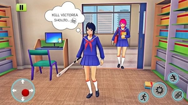 动漫高中女生模拟器3d游戏