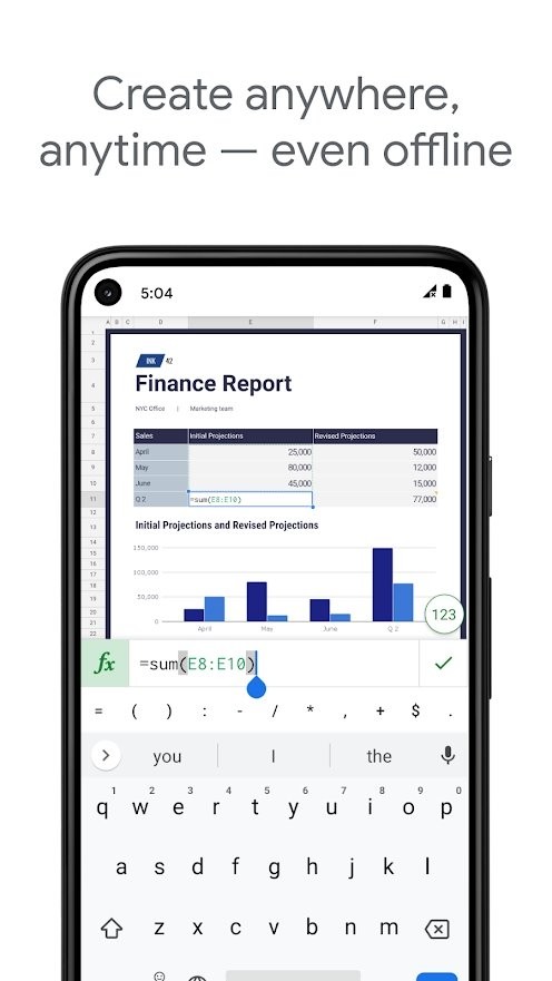 google试算表app