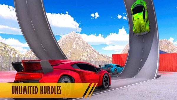 超级斜坡特技车3d游戏