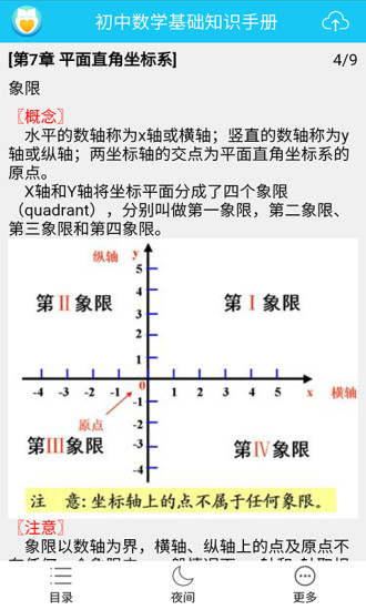 初中数学基础知识手册手机版