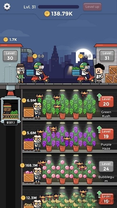 闲置绿植工厂官方版(weed factory idle)