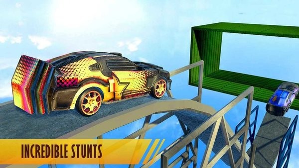 超级斜坡特技车3d游戏