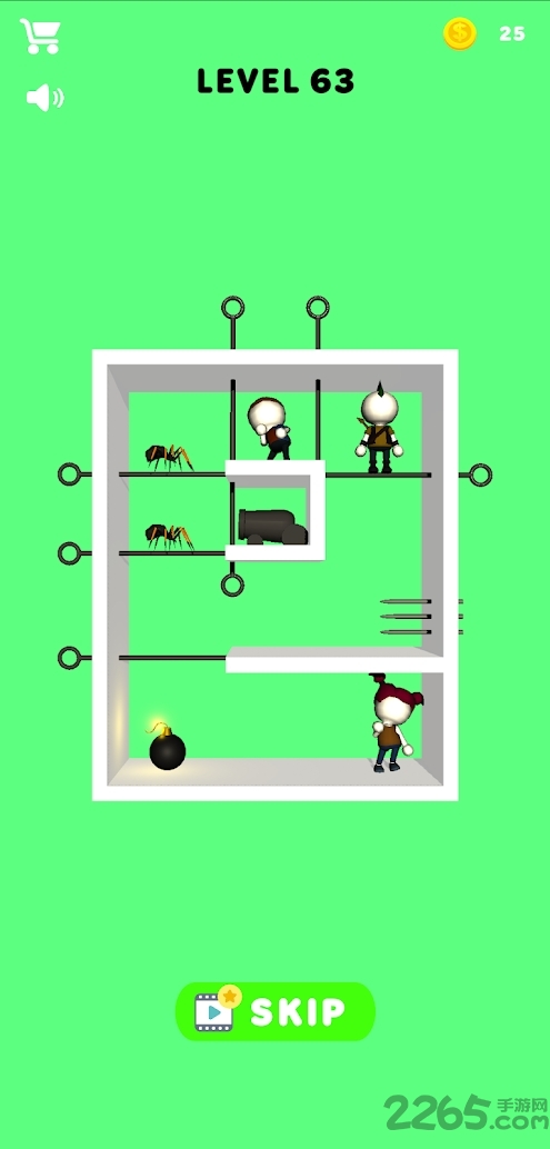 别针机关盒游戏