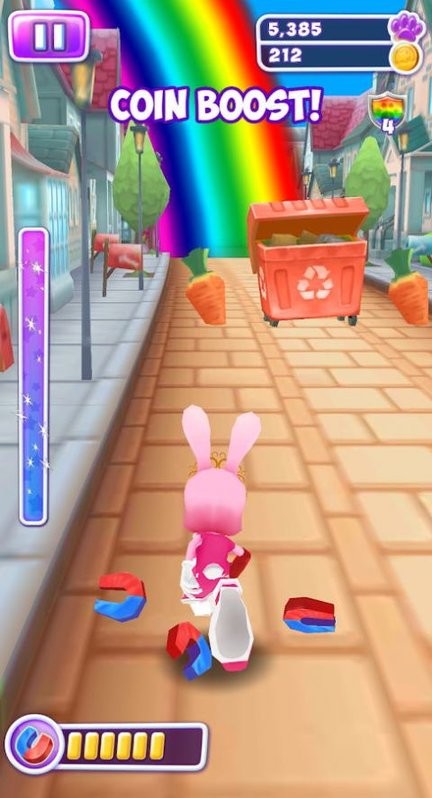 疯狂兔子快跑小游戏(bunny run racing)