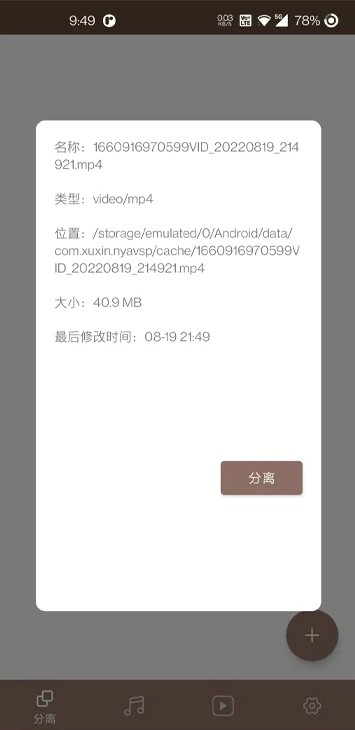 柠柚音视频分离软件