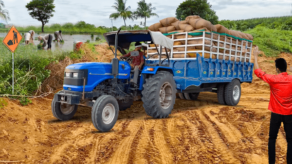 拖拉机手推车越野游戏(tractor trolly offroad)