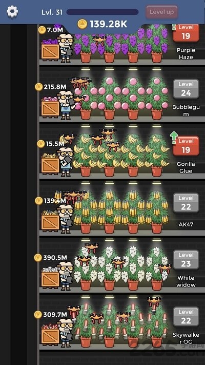 闲置绿植工厂官方版(weed factory idle)