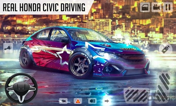 本田思域模拟驾驶游戏(Drifting and Driving Simulator Honda)