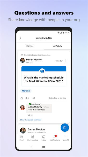 Microsoft Viva Engage app
