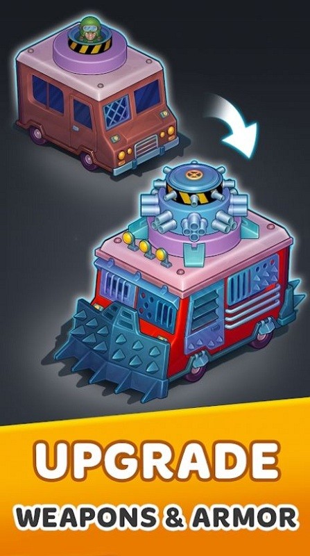 僵尸车闲置的塔防最新版(Zombie Van)
