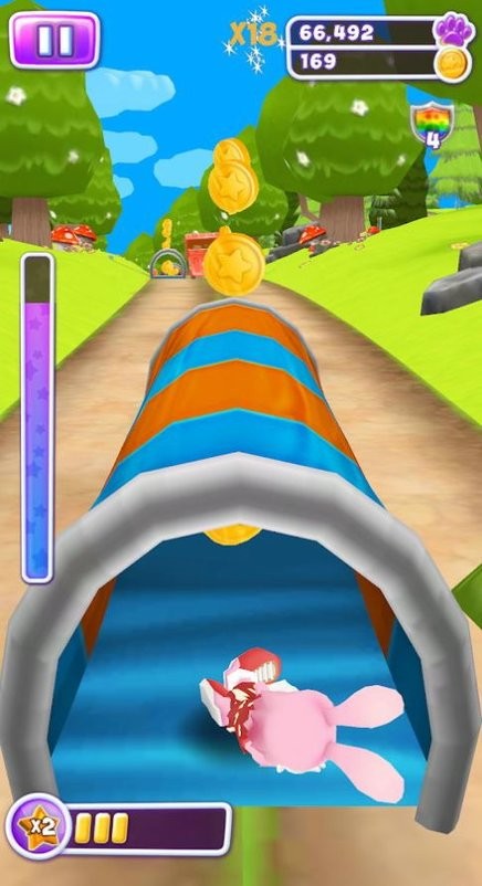 疯狂兔子快跑小游戏(bunny run racing)