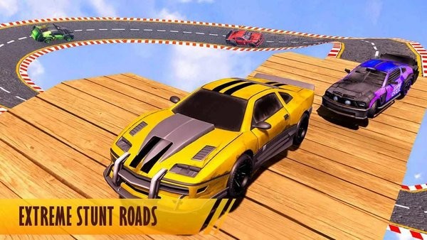 超级斜坡特技车3d游戏