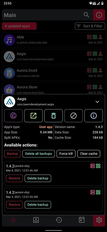 neo backup app