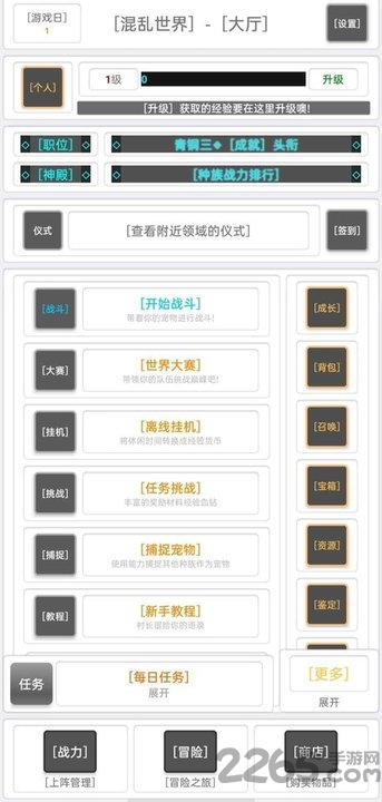混乱世界游戏