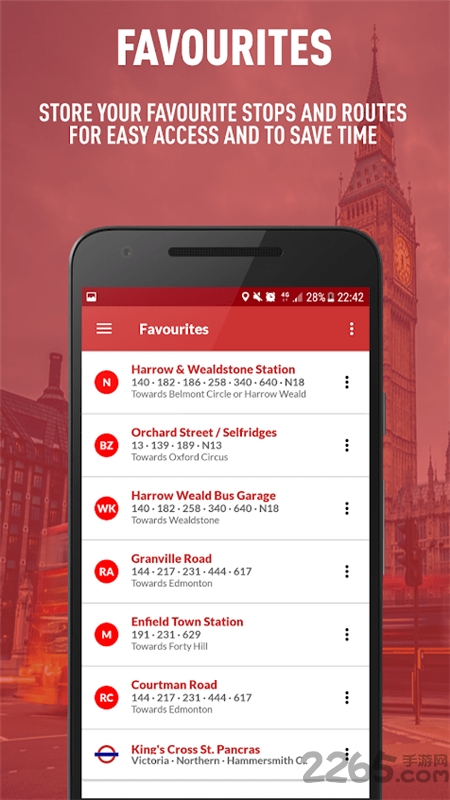 伦敦实时巴士时间表app