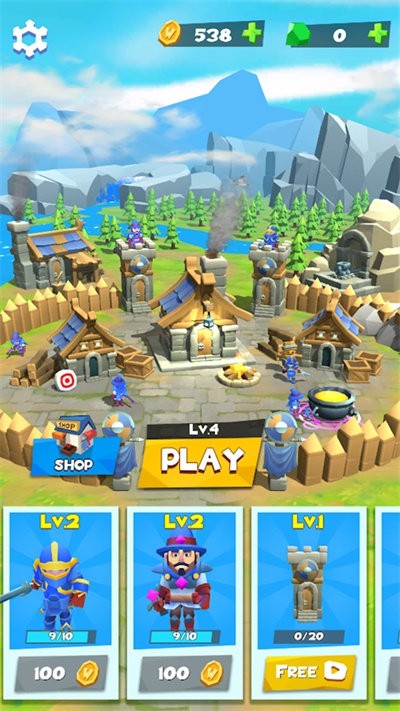 部落冲刺3d最新版(clans rush 3d)