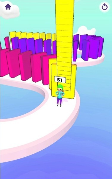 多米诺骨摆放跑游戏(domino string)
