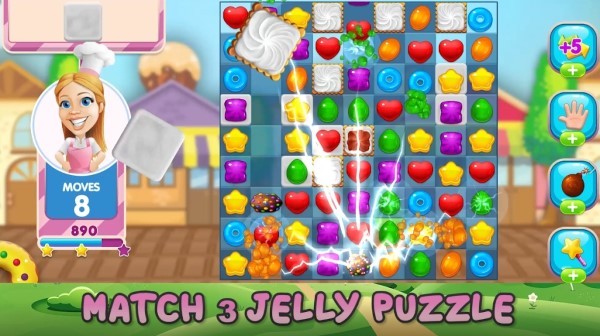 甜果冻三消游戏(sweet jelly match 3 puzzle)