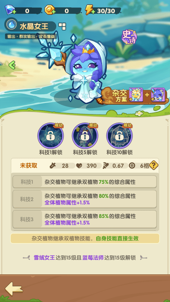 保卫向日葵杂交植物攻略