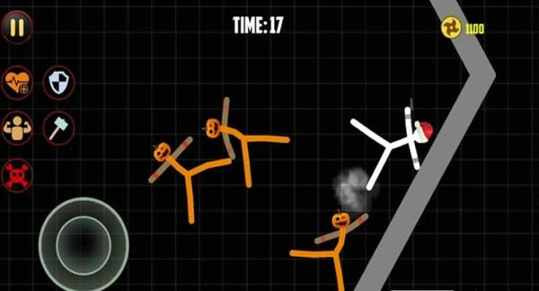 火柴人勇士双人格斗无限金币版