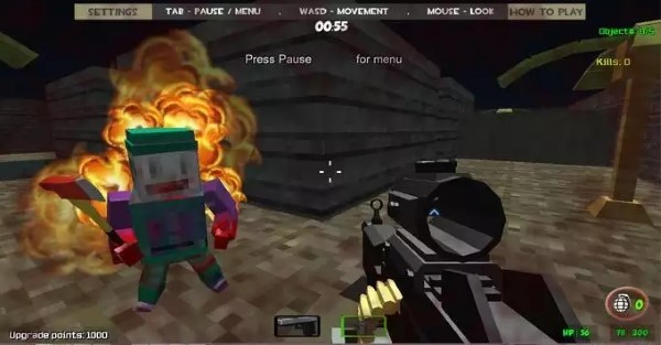 方块人僵尸末日生存免费版(multigun arena 3d zombie)