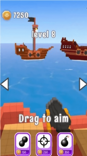 像素海岛对战游戏(voxel pirates)