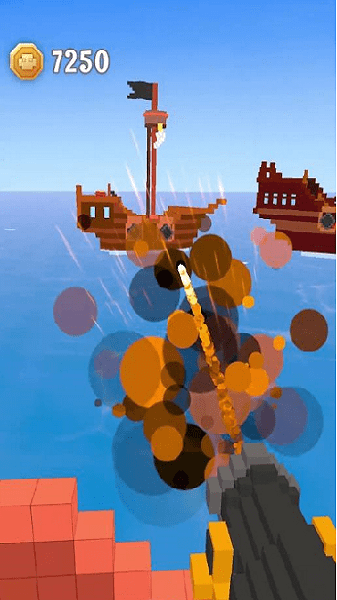 像素海岛对战游戏(voxel pirates)