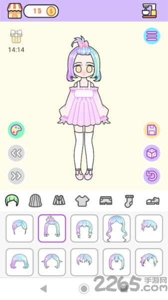 粉彩女孩换装小游戏