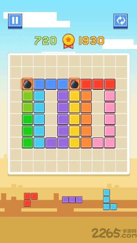 像素方块消消乐游戏