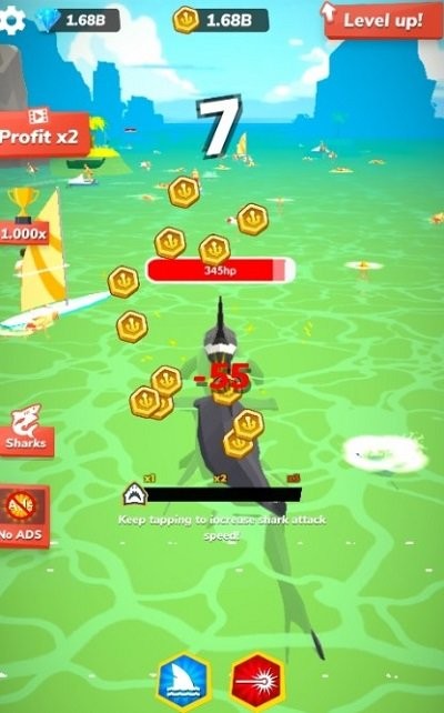 贪吃大白鲨游戏(Idle Shark)