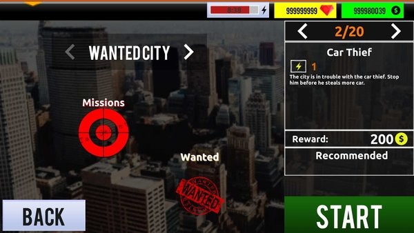 狙击枪3d新城通缉令游戏(Sniper Gun 3D New City Wanted)