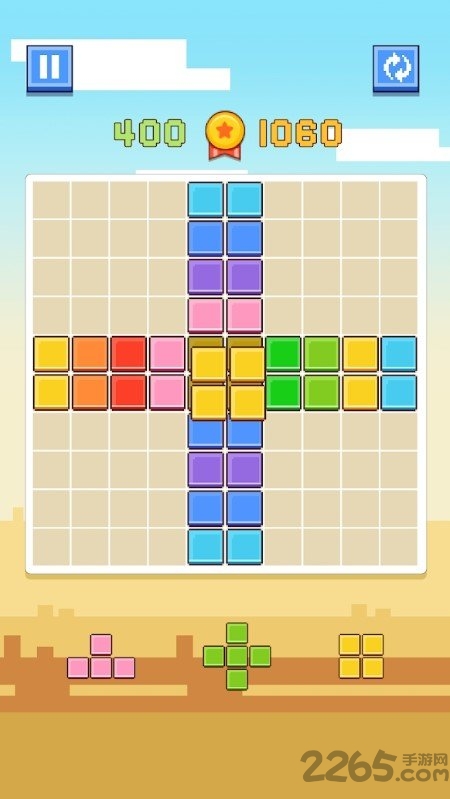 像素方块消消乐游戏