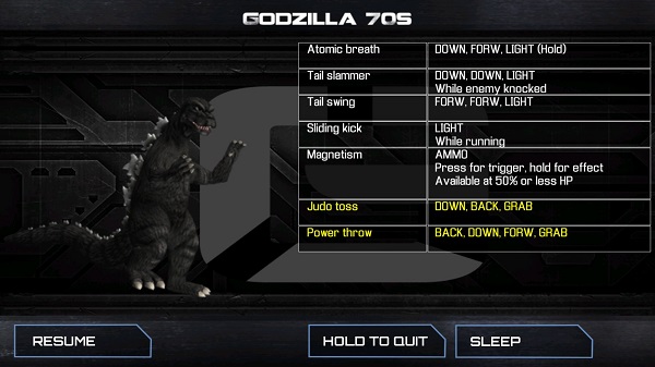 哥斯拉全能宇宙连招方法