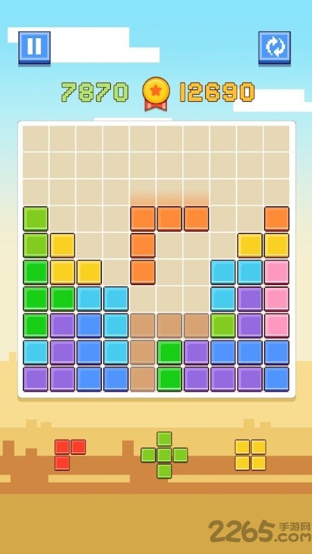 像素方块消消乐游戏