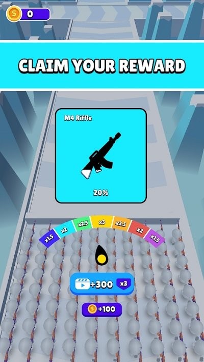 人群竞赛奔跑与枪战3d游戏(crowd gun)