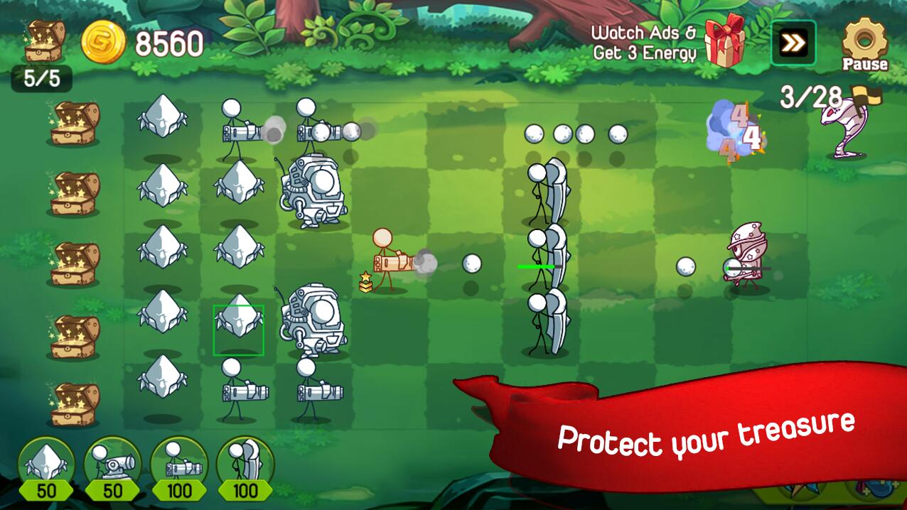 火柴人防御卡通战争手机版 火柴人防御卡通战争手游